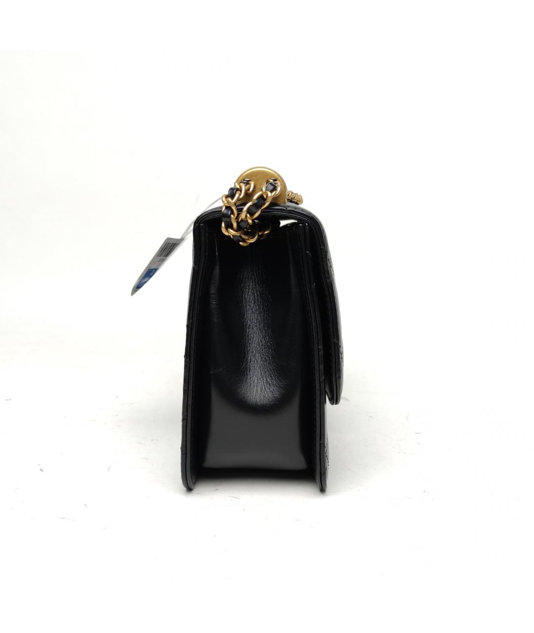 CHANEL Черная кожаная сумка через плечо, фото 2