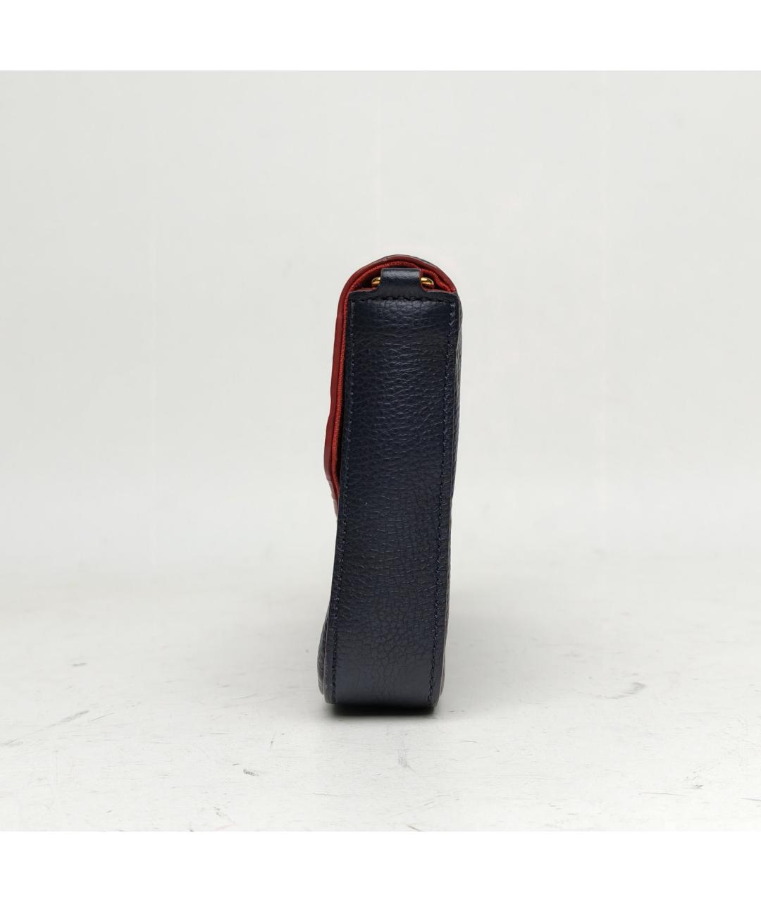 LOUIS VUITTON Темно-синяя кожаная сумка через плечо, фото 3