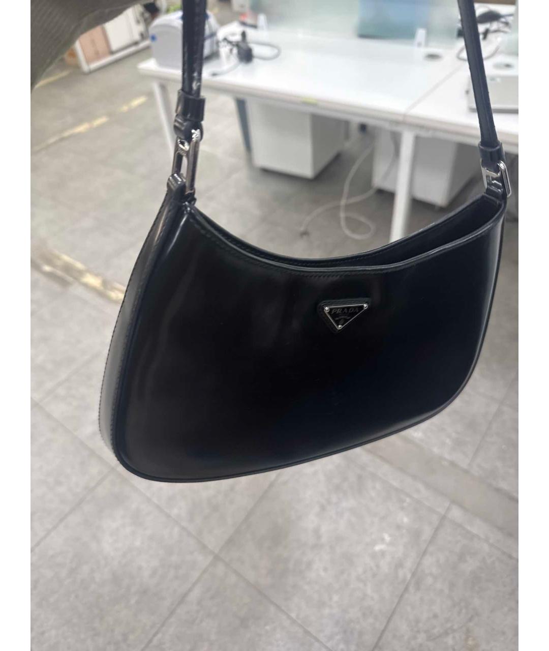 PRADA Черная кожаная сумка через плечо, фото 9