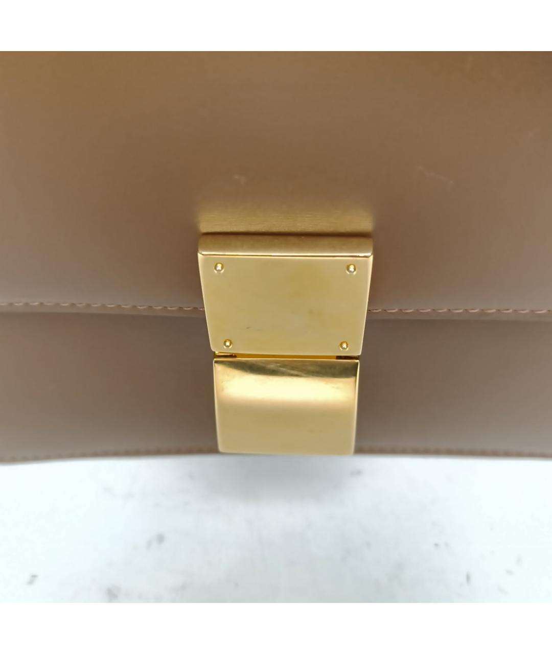 CELINE Коричневая кожаная сумка через плечо, фото 8