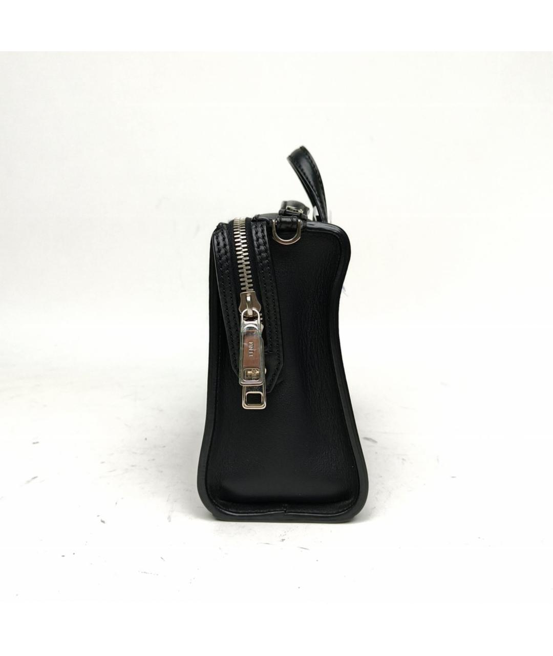 FENDI Черная кожаная сумка через плечо, фото 3