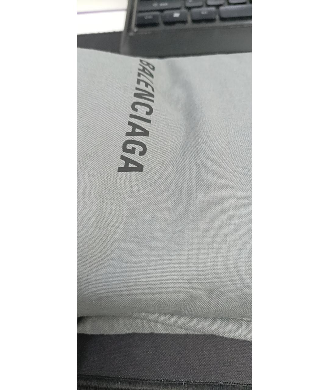 BALENCIAGA Черная кожаная сумка через плечо, фото 9