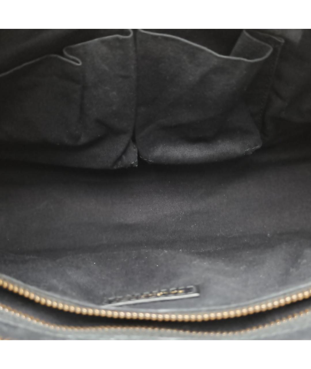 BALENCIAGA Черная кожаная сумка через плечо, фото 2