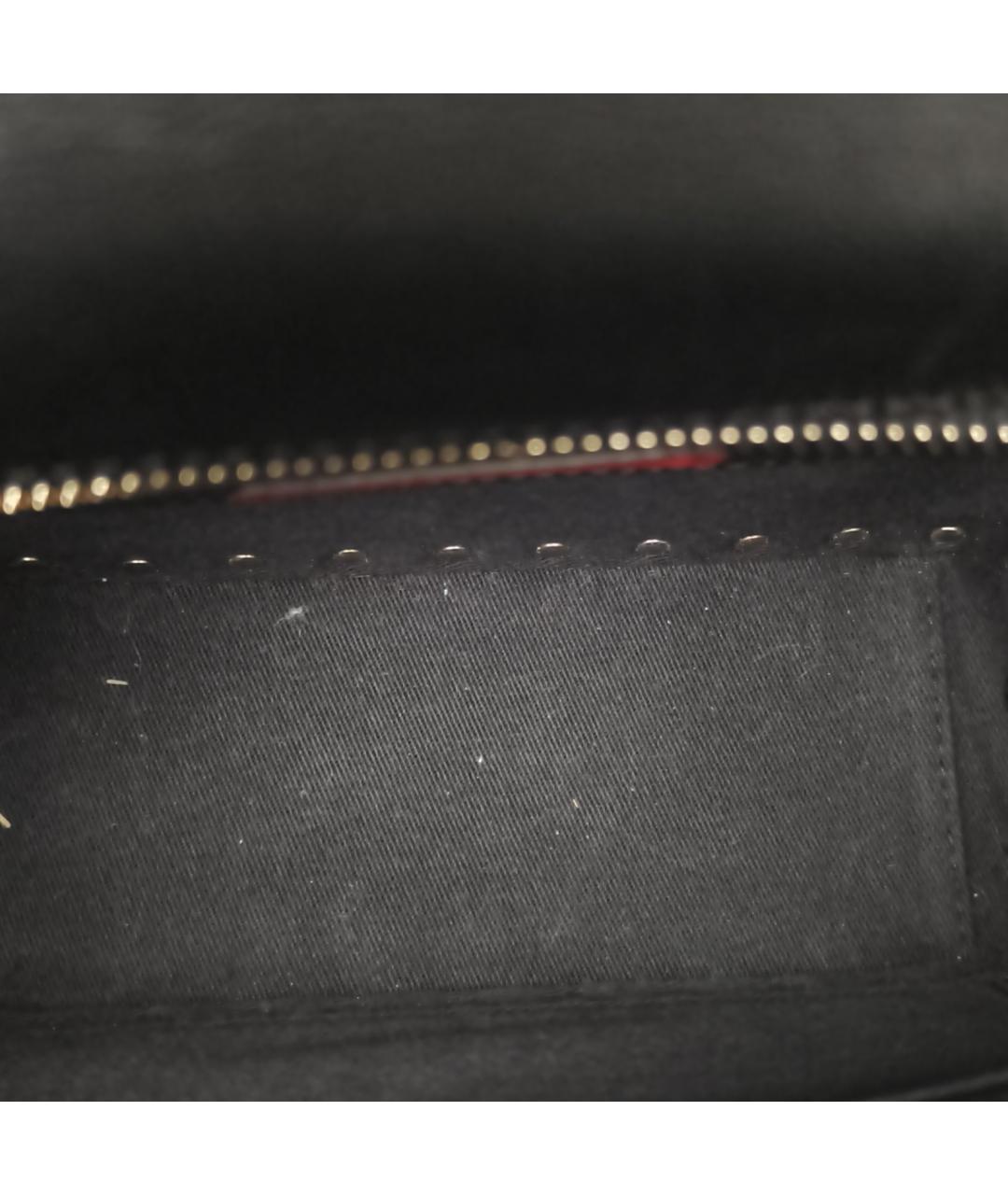 VALENTINO Черная кожаная сумка через плечо, фото 7