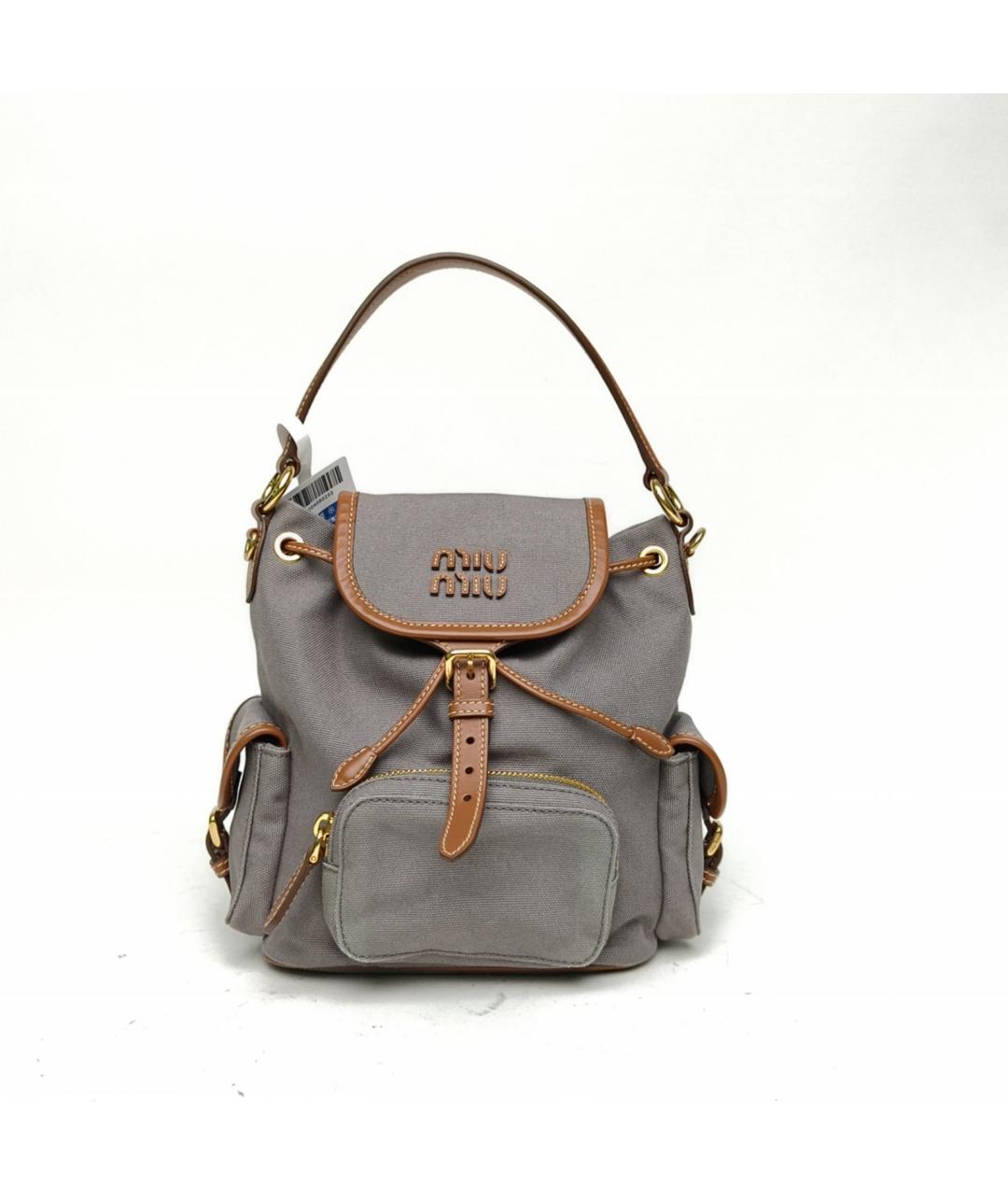 MIU MIU Серая сумка через плечо, фото 2
