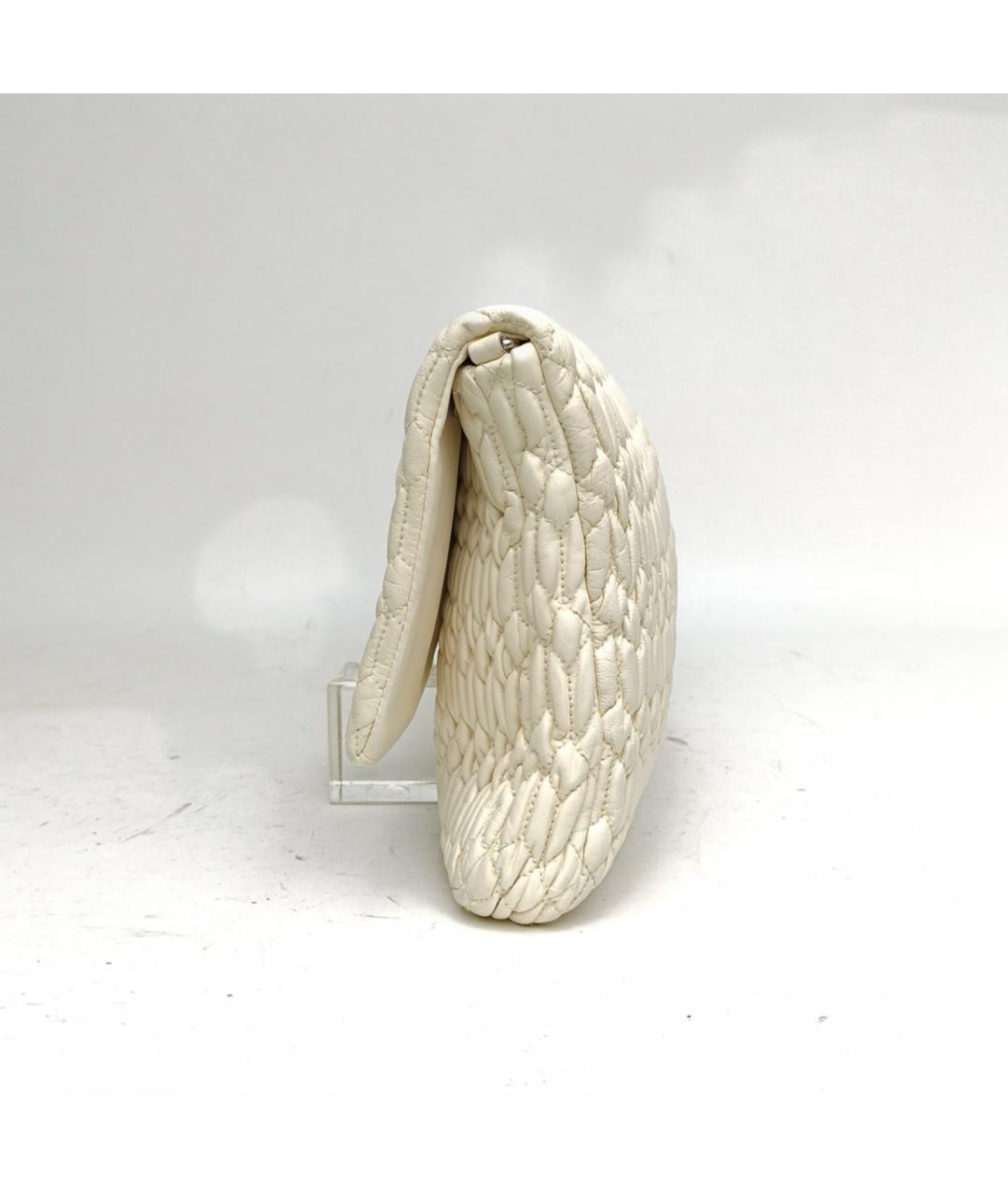MIU MIU Белая кожаная сумка через плечо, фото 3