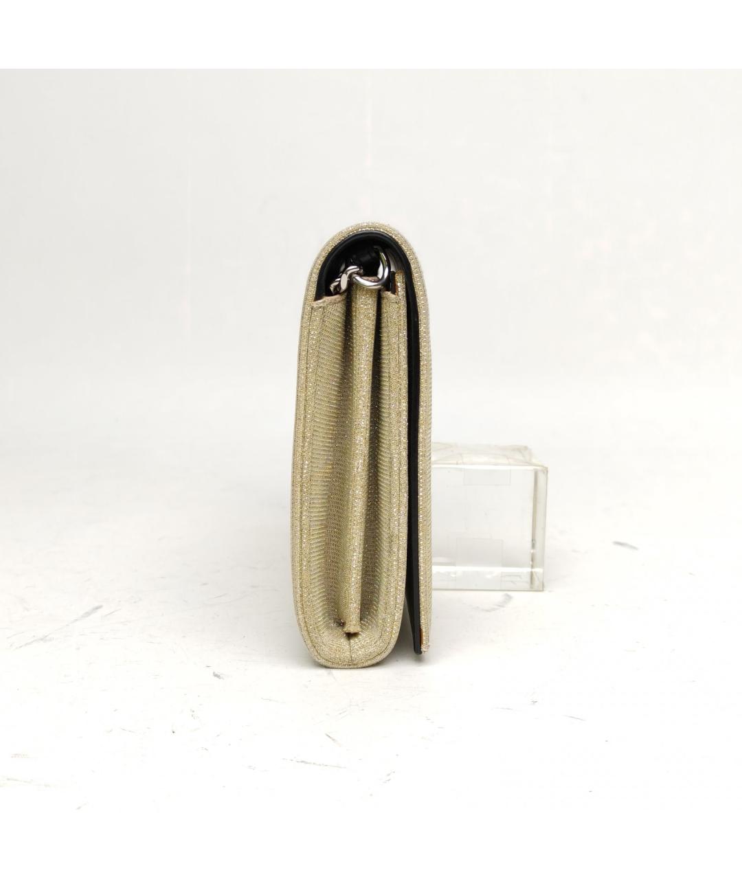 SAINT LAURENT Золотая сумка через плечо, фото 5