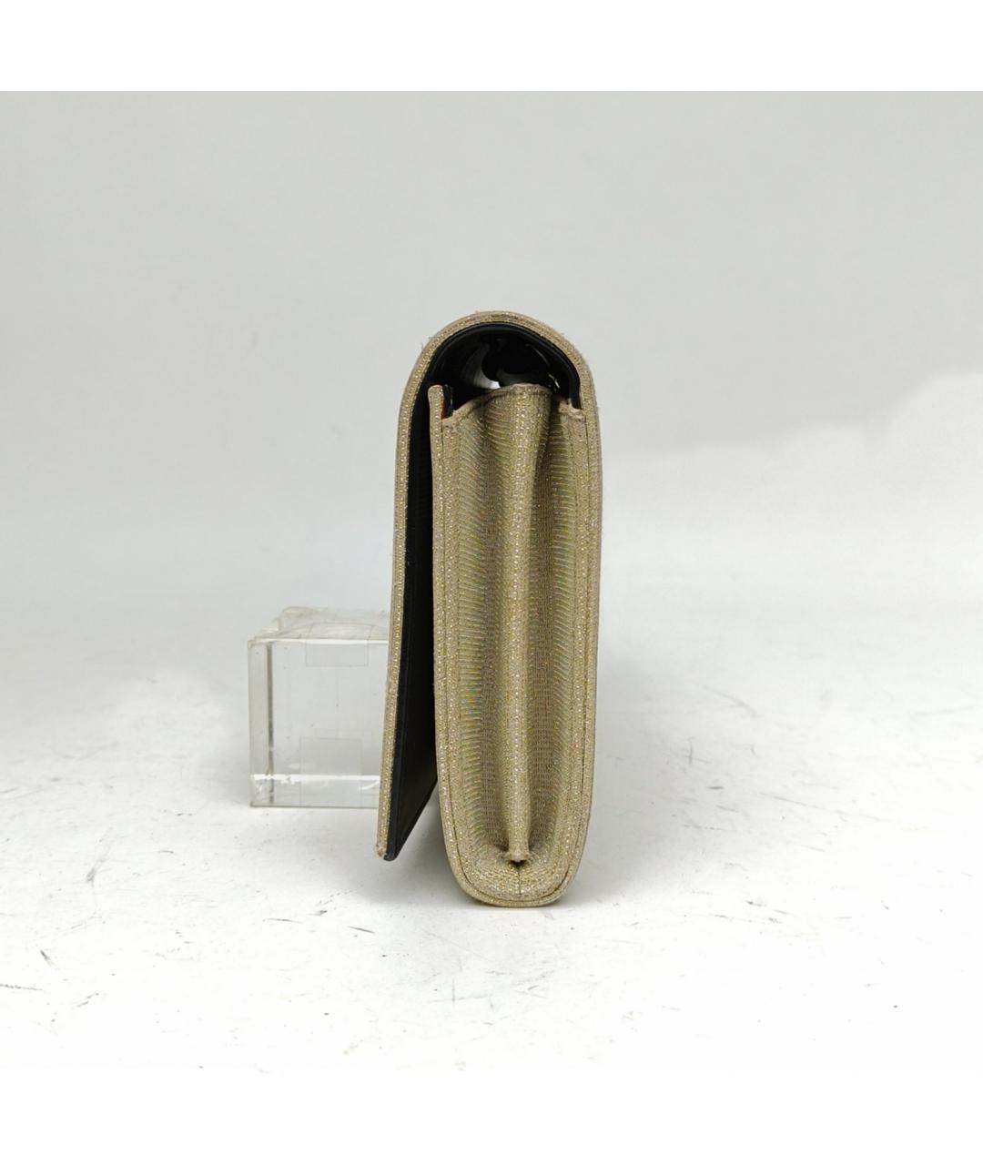 SAINT LAURENT Золотая сумка через плечо, фото 3