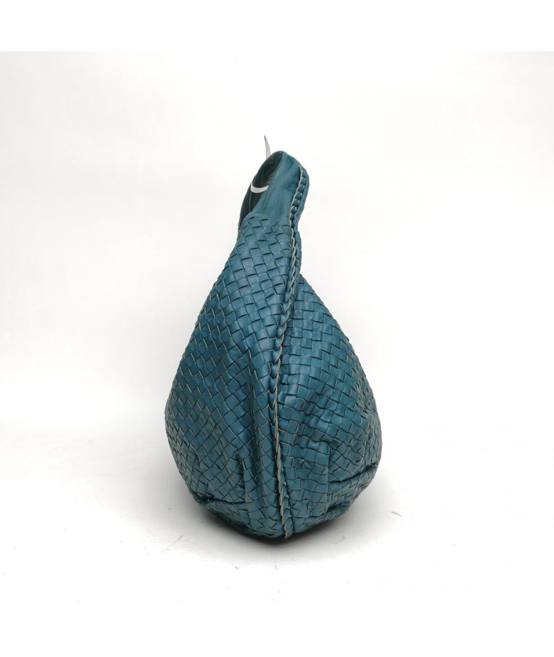 BOTTEGA VENETA Зеленая кожаная сумка через плечо, фото 5