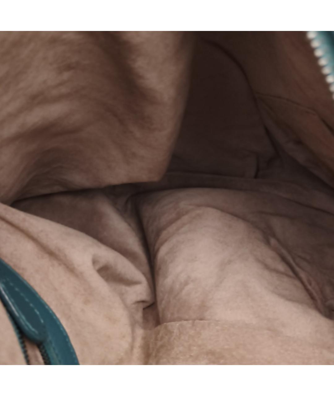 BOTTEGA VENETA Зеленая кожаная сумка через плечо, фото 7