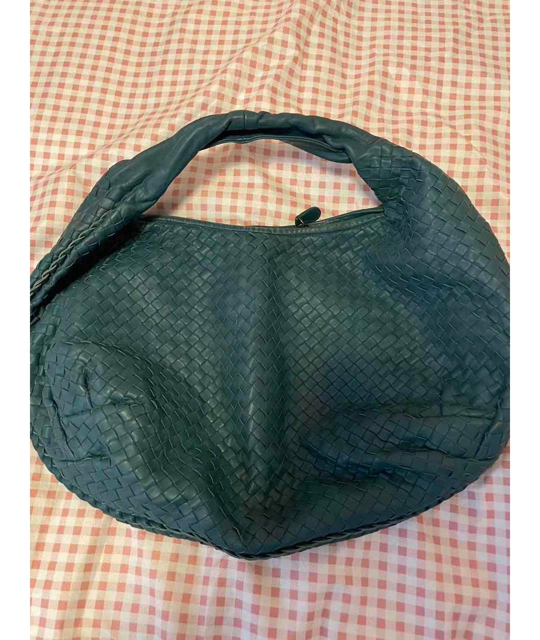 BOTTEGA VENETA Зеленая кожаная сумка через плечо, фото 8