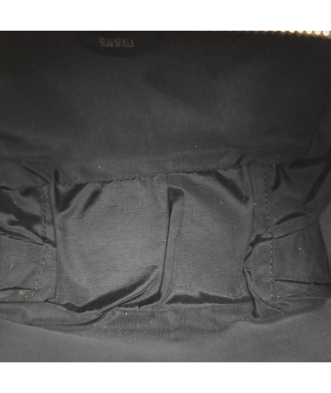 GUCCI Черная сумка с короткими ручками из лакированной кожи, фото 7