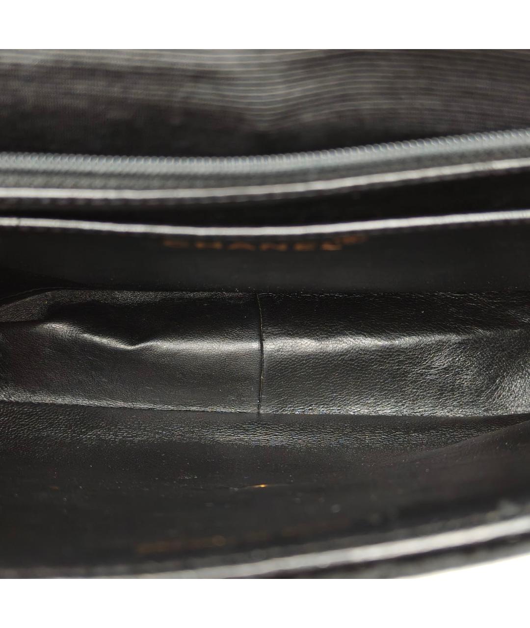 CHANEL Черная бархатная сумка через плечо, фото 8