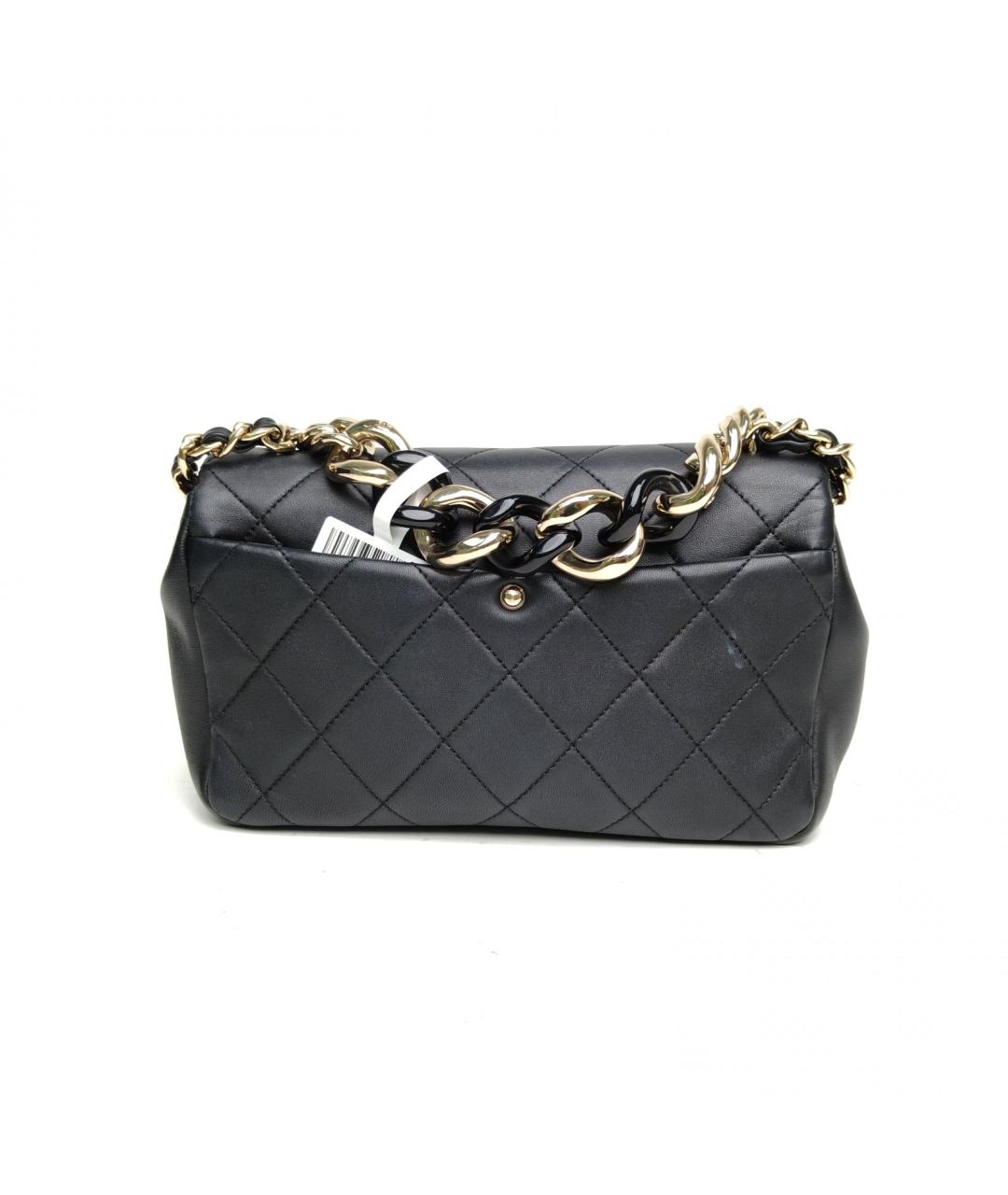 CHANEL Черная кожаная сумка через плечо, фото 4