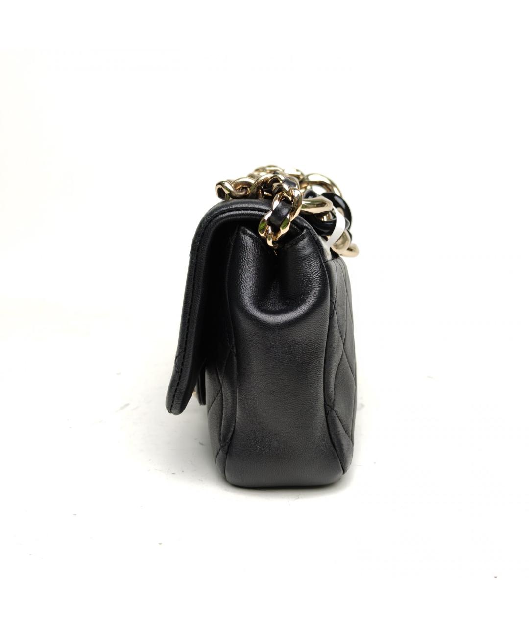 CHANEL Черная кожаная сумка через плечо, фото 3