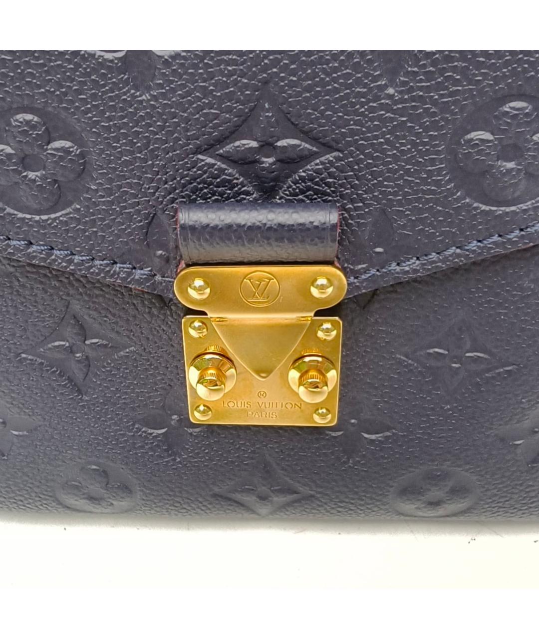 LOUIS VUITTON Синяя кожаная сумка через плечо, фото 8