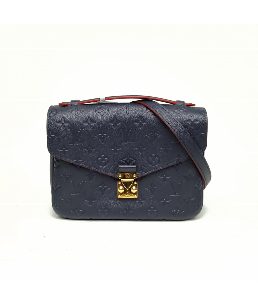 LOUIS VUITTON Синяя кожаная сумка через плечо, фото 2