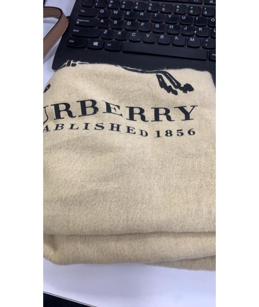 BURBERRY Коричневая кожаная сумка через плечо, фото 8