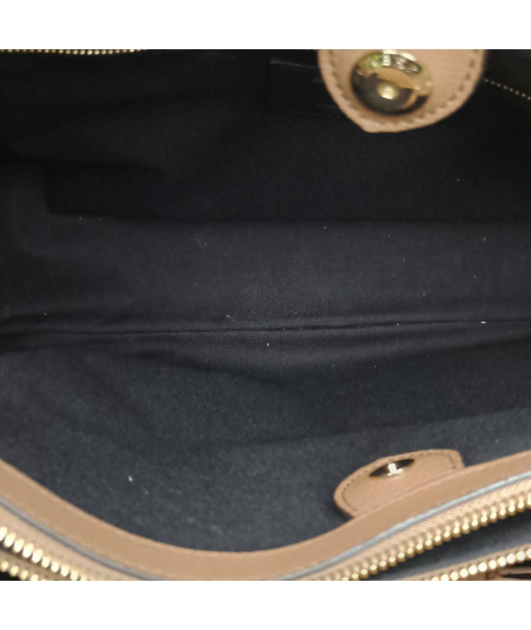 BURBERRY Коричневая кожаная сумка через плечо, фото 7