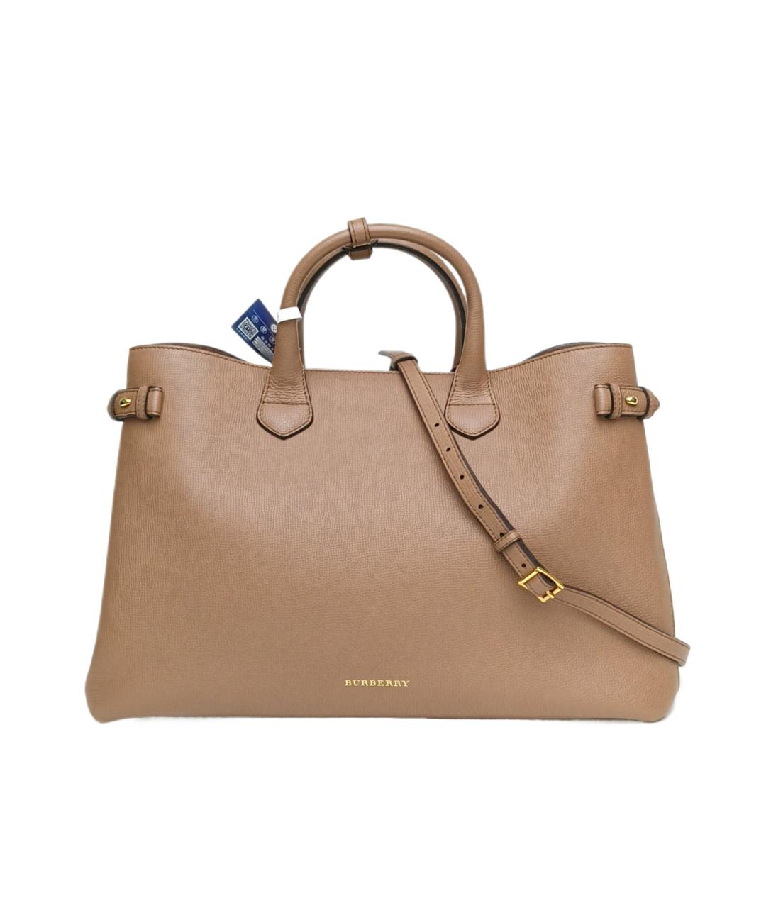 BURBERRY Коричневая кожаная сумка через плечо, фото 1