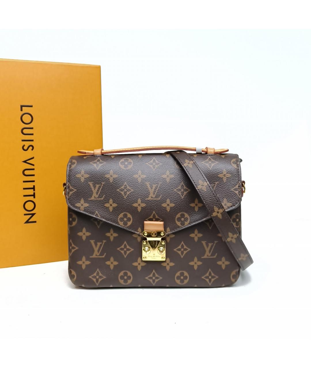 LOUIS VUITTON Коричневая сумка через плечо, фото 7