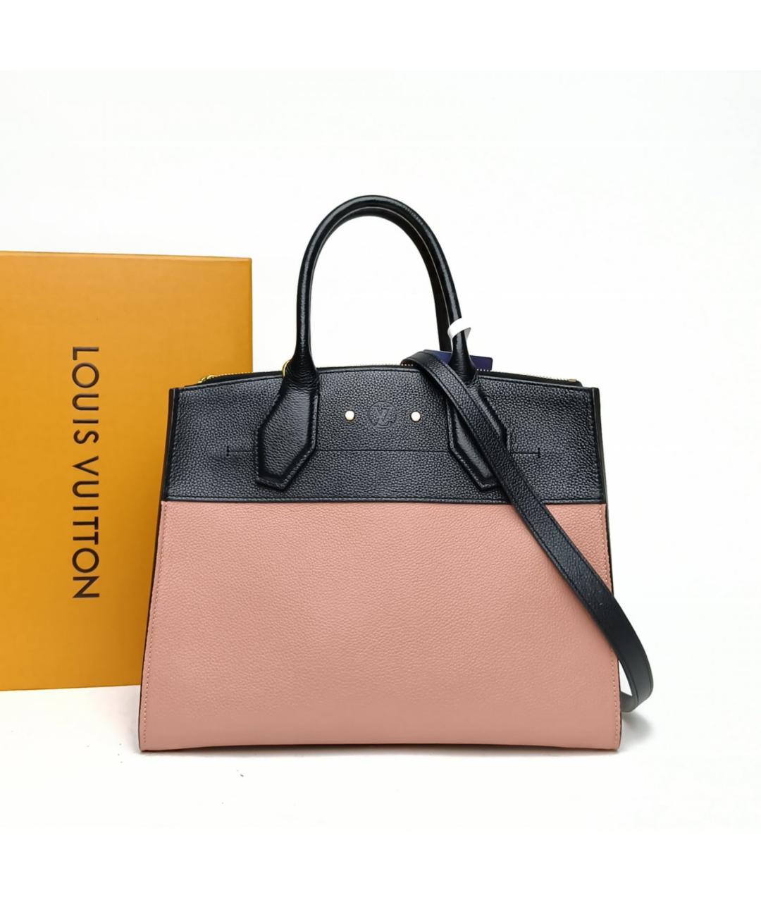 LOUIS VUITTON Розовая кожаная сумка через плечо, фото 9