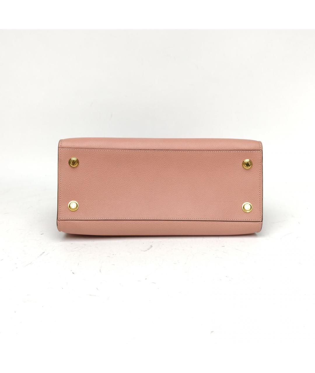 LOUIS VUITTON Розовая кожаная сумка через плечо, фото 6