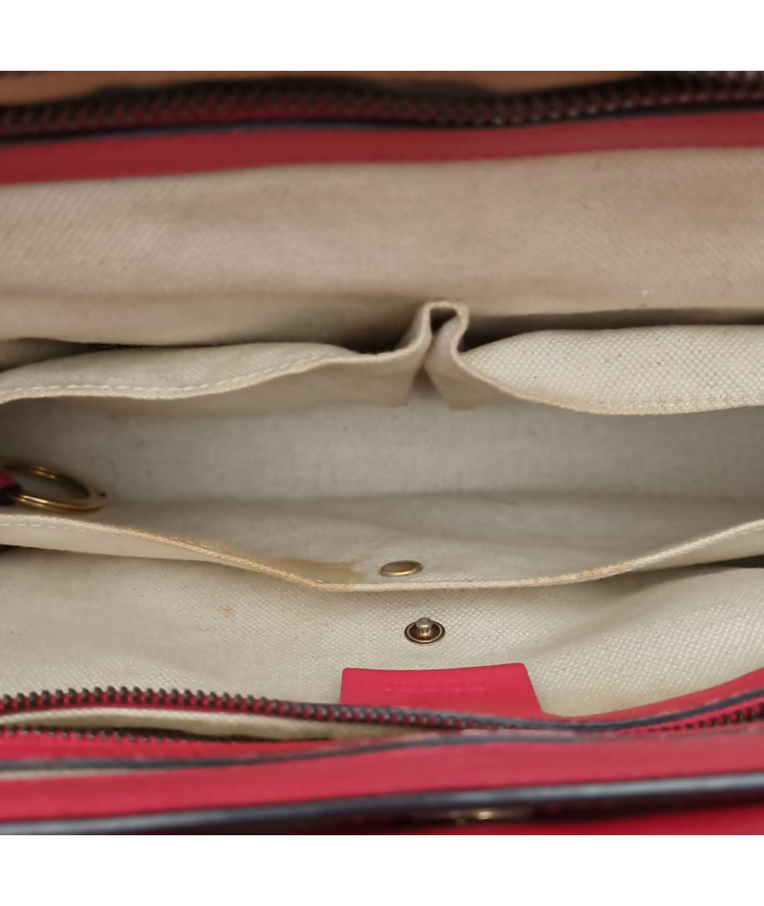 GUCCI Красная сумка с короткими ручками из лакированной кожи, фото 8