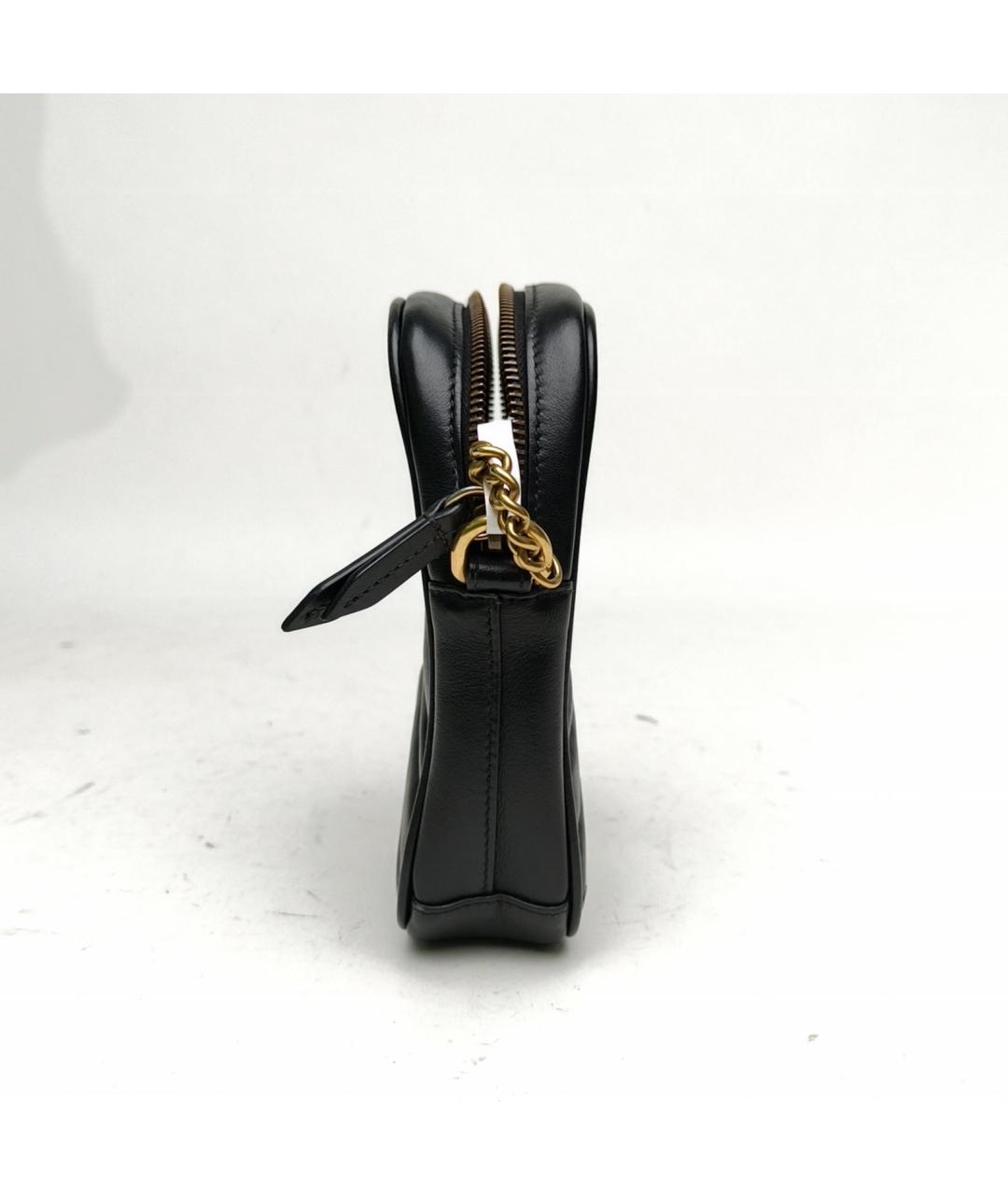 GUCCI Черная кожаная сумка через плечо, фото 3