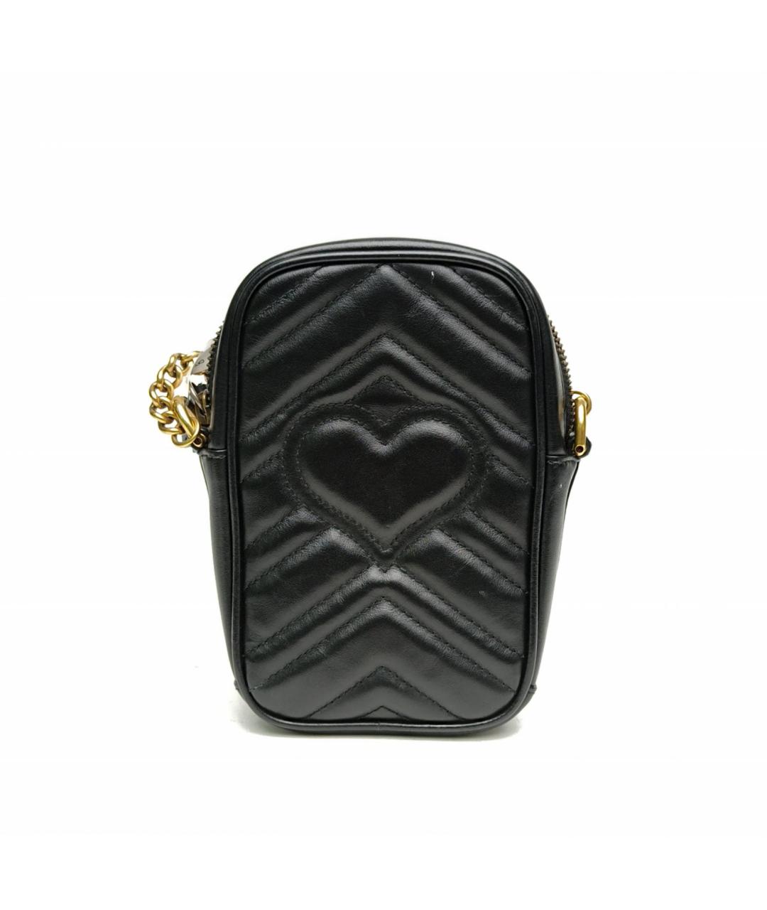 GUCCI Черная кожаная сумка через плечо, фото 4