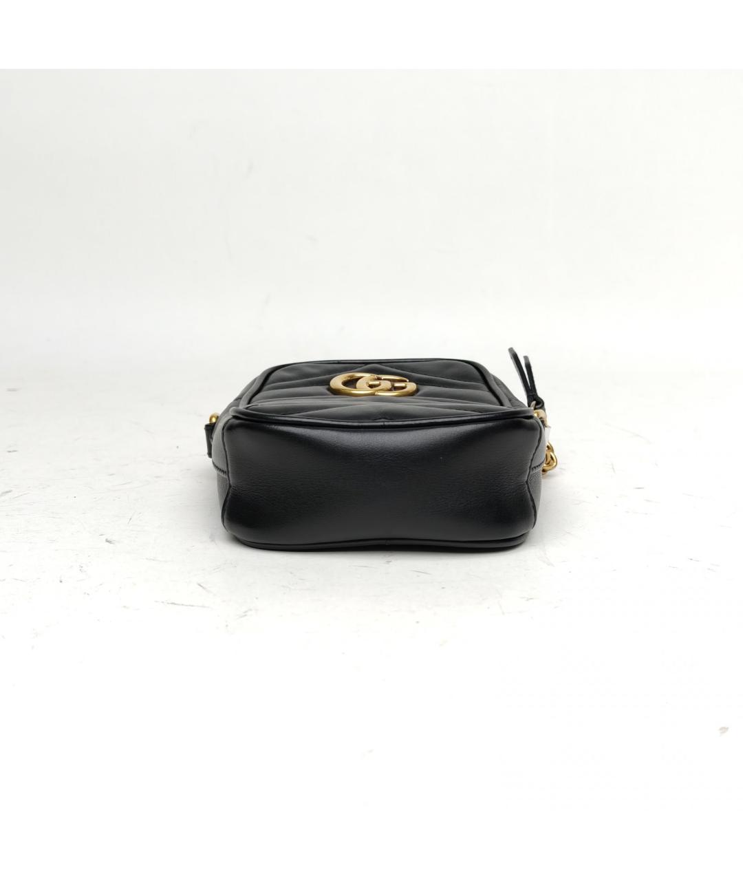 GUCCI Черная кожаная сумка через плечо, фото 6