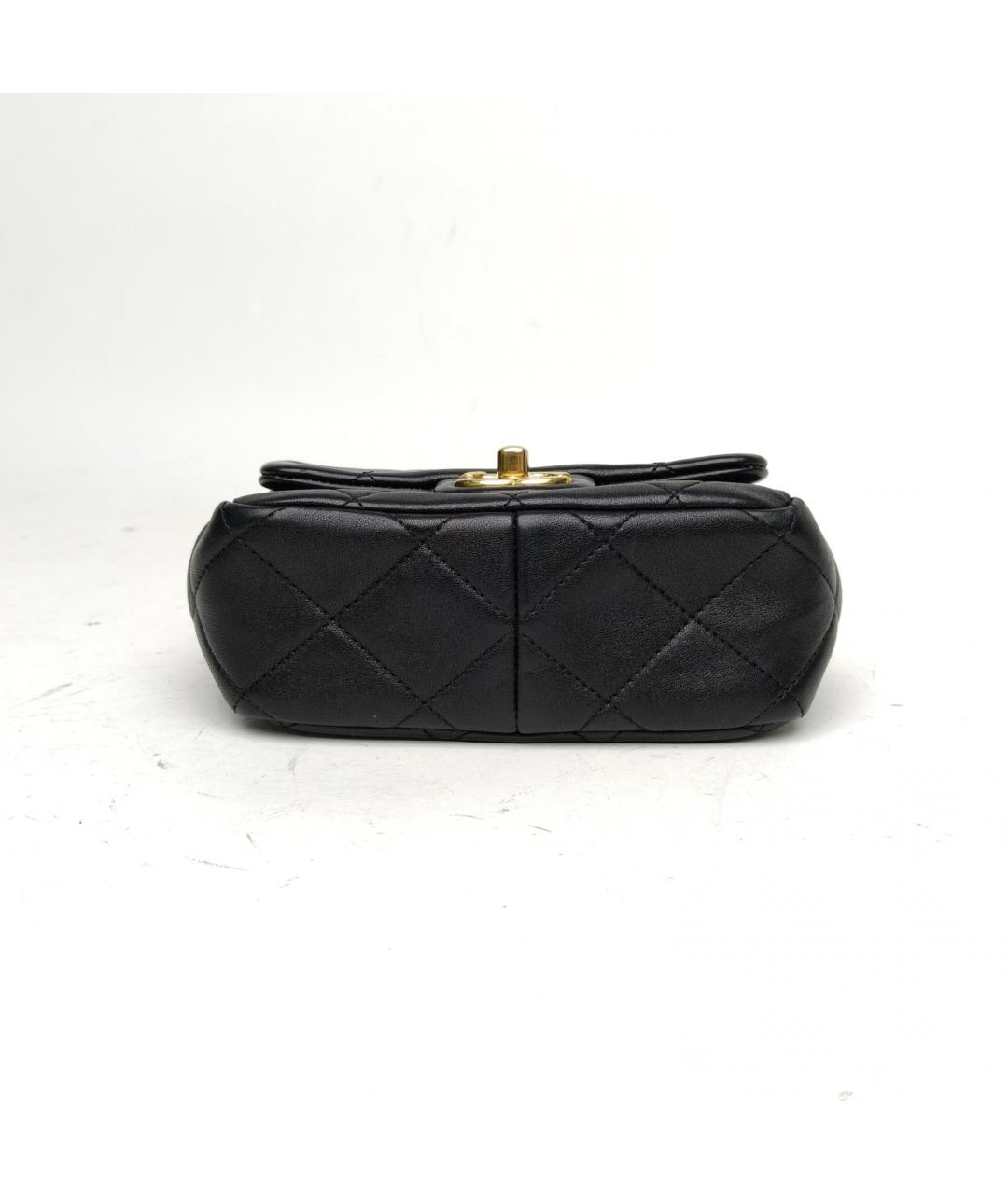 CHANEL Черная кожаная сумка через плечо, фото 6