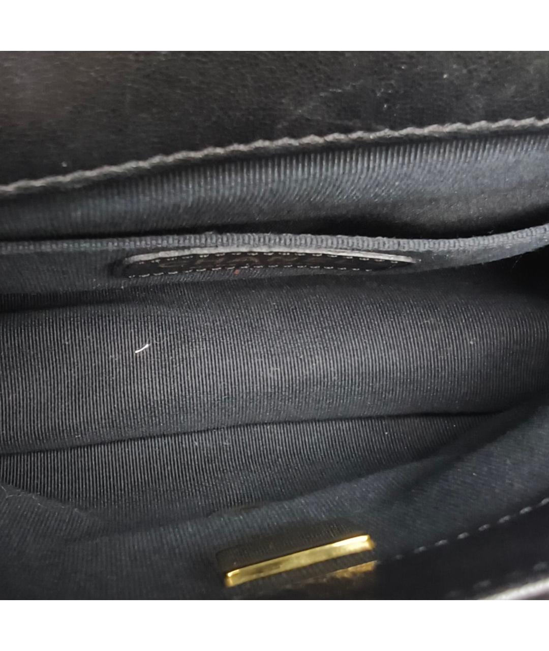 CHANEL Черная кожаная сумка через плечо, фото 8