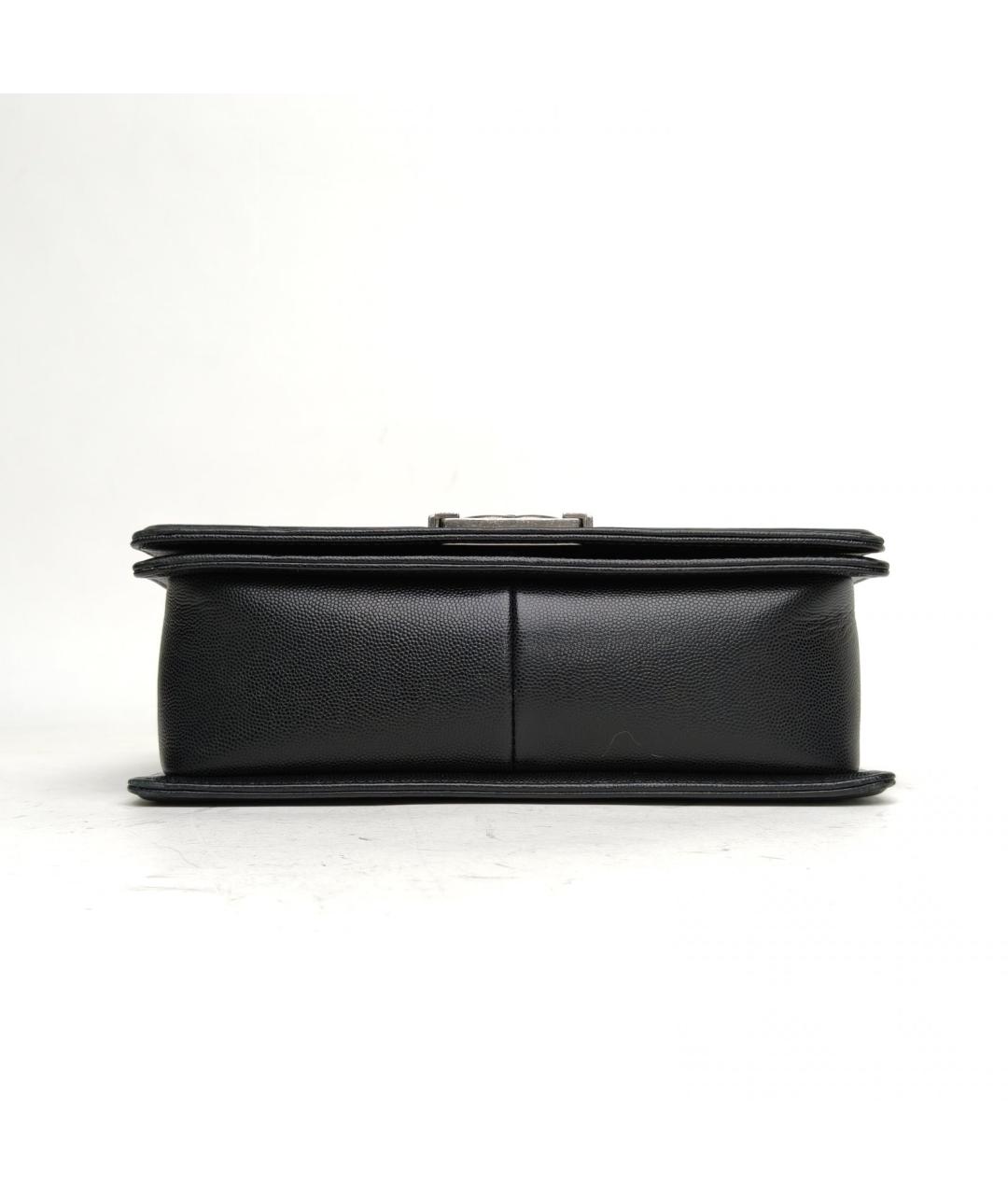 CHANEL Черная кожаная сумка через плечо, фото 6