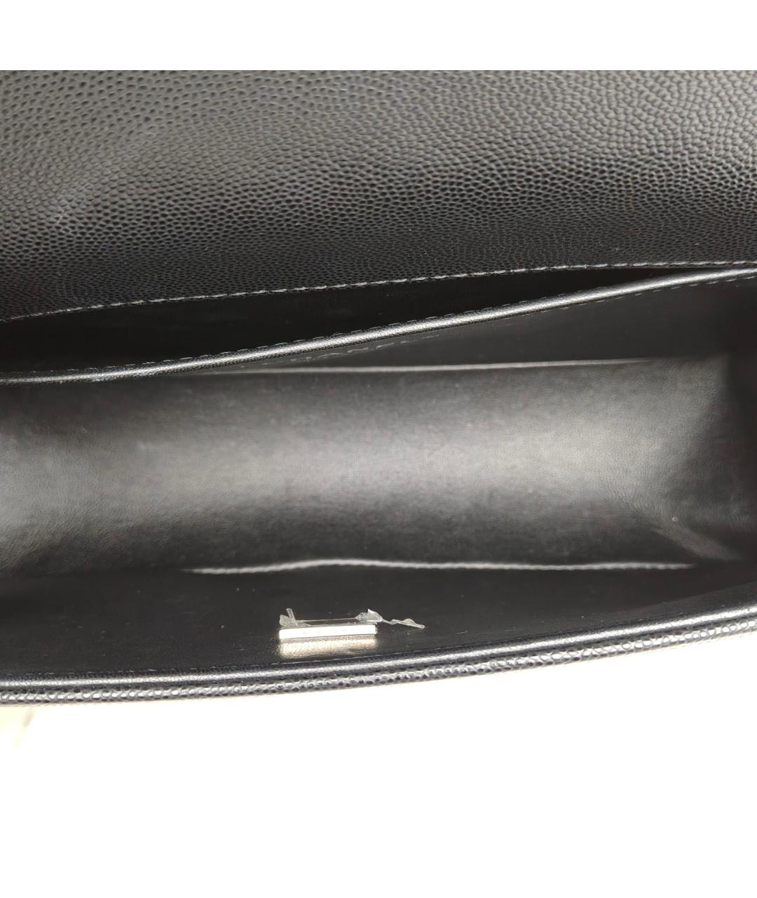 CHANEL Черная кожаная сумка через плечо, фото 8