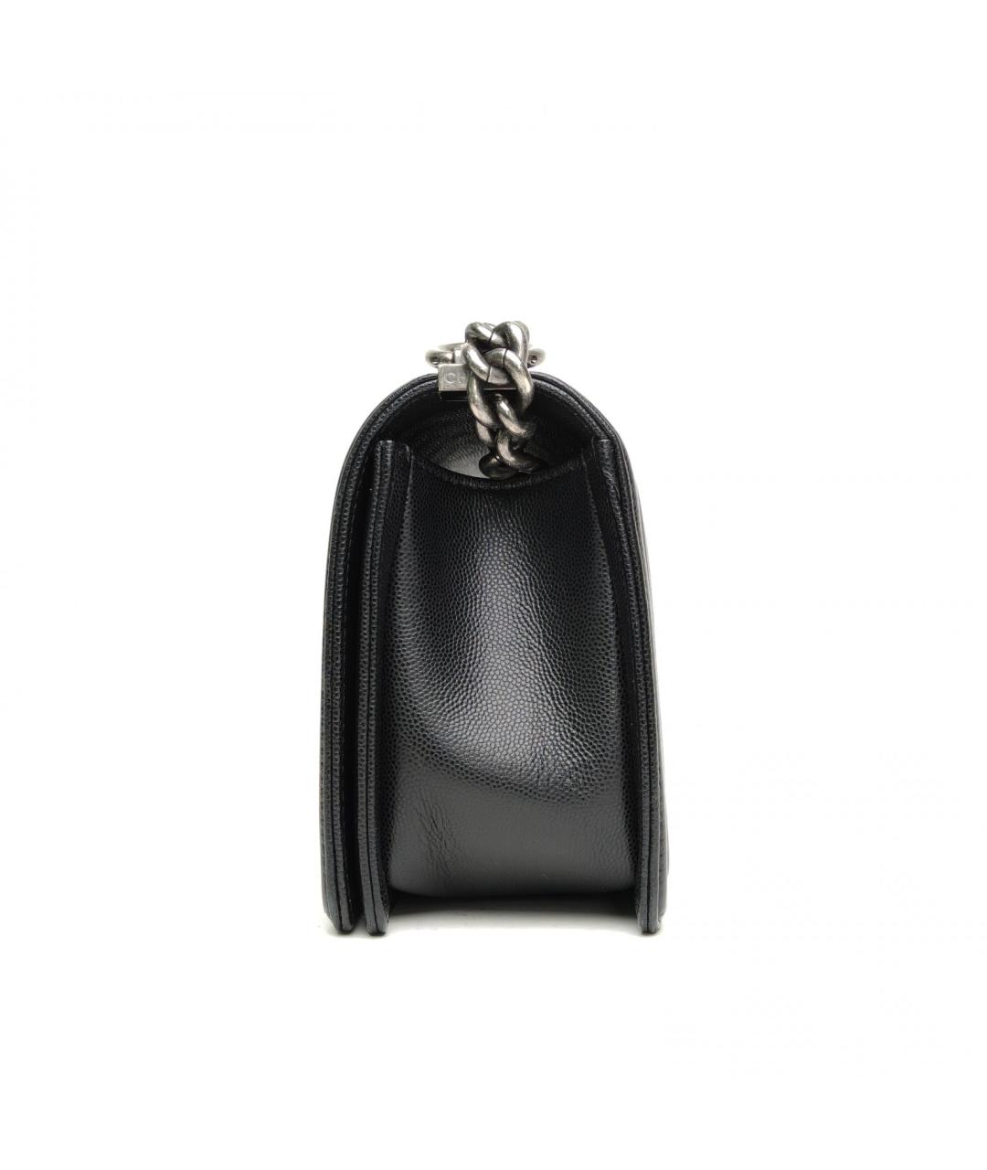 CHANEL Черная кожаная сумка через плечо, фото 3