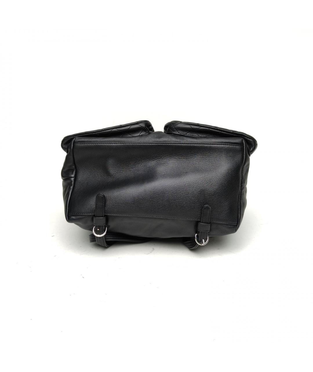 CHANEL Черная кожаная сумка через плечо, фото 6