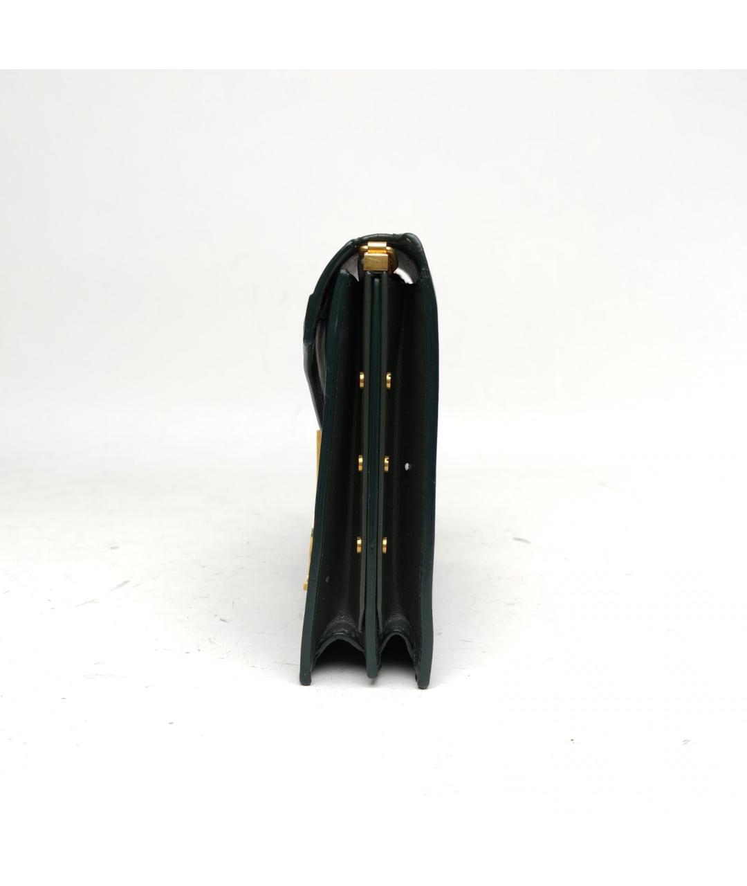 SAINT LAURENT Зеленая кожаная сумка через плечо, фото 3