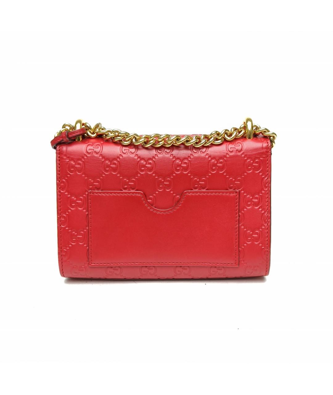 GUCCI Красная кожаная сумка через плечо, фото 4