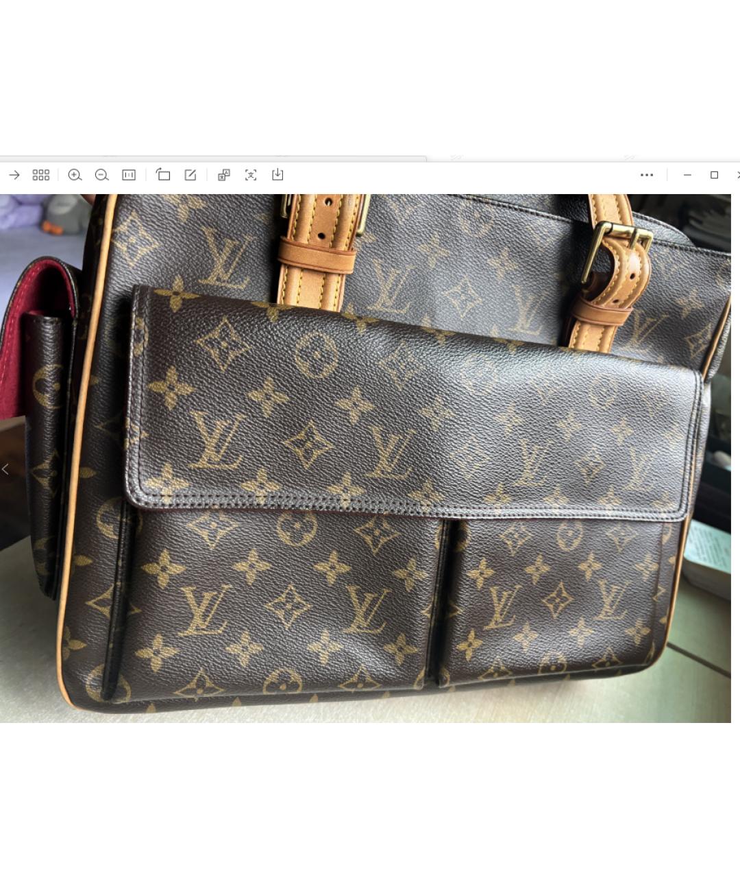 LOUIS VUITTON Коричневая сумка через плечо, фото 7