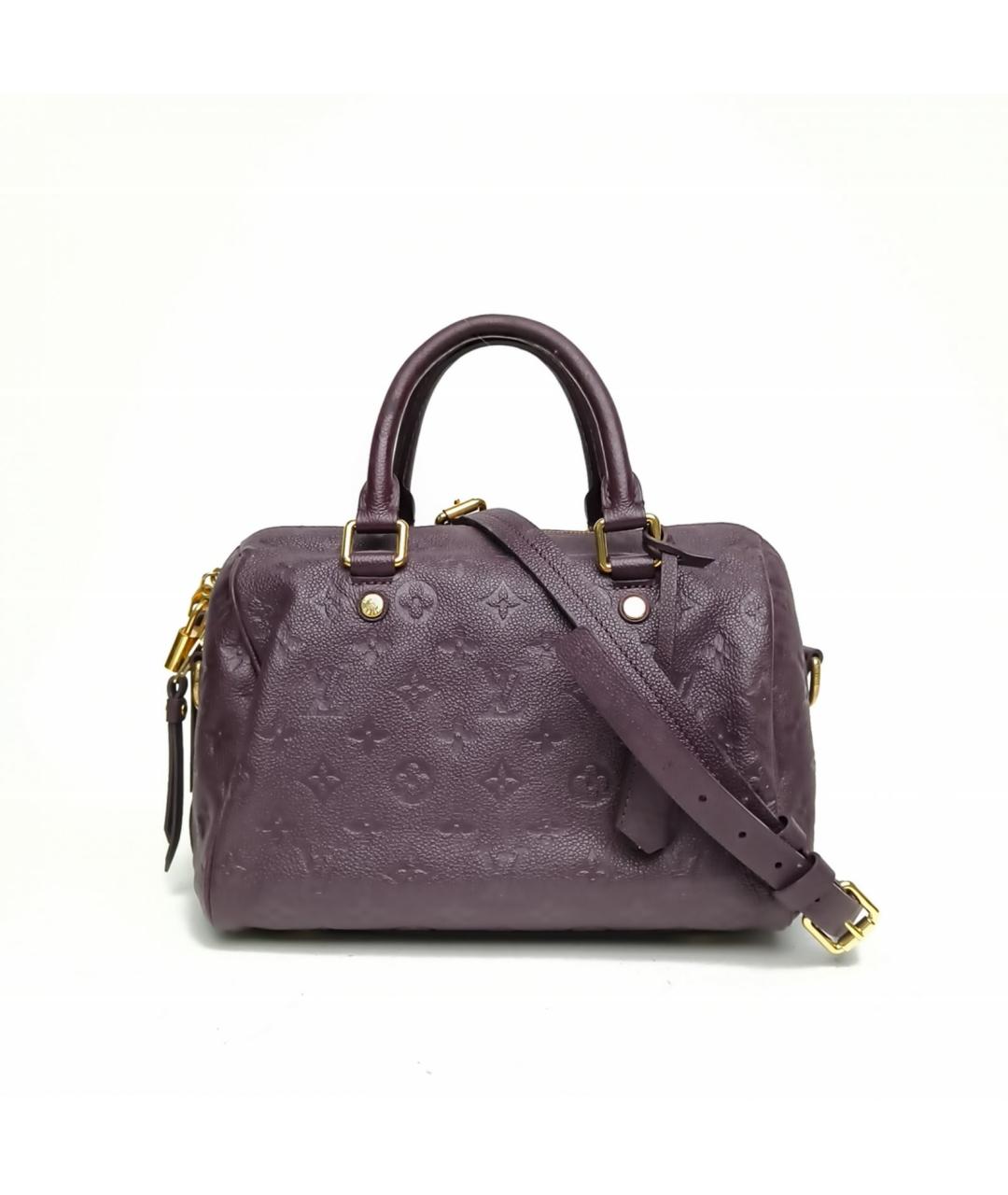 LOUIS VUITTON Фиолетовая кожаная сумка с короткими ручками, фото 2