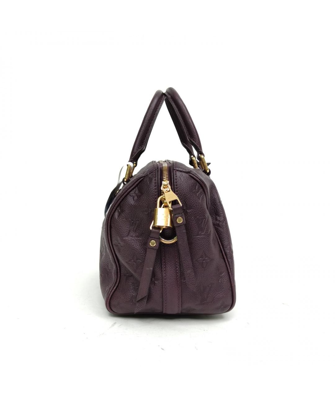 LOUIS VUITTON Фиолетовая кожаная сумка с короткими ручками, фото 5