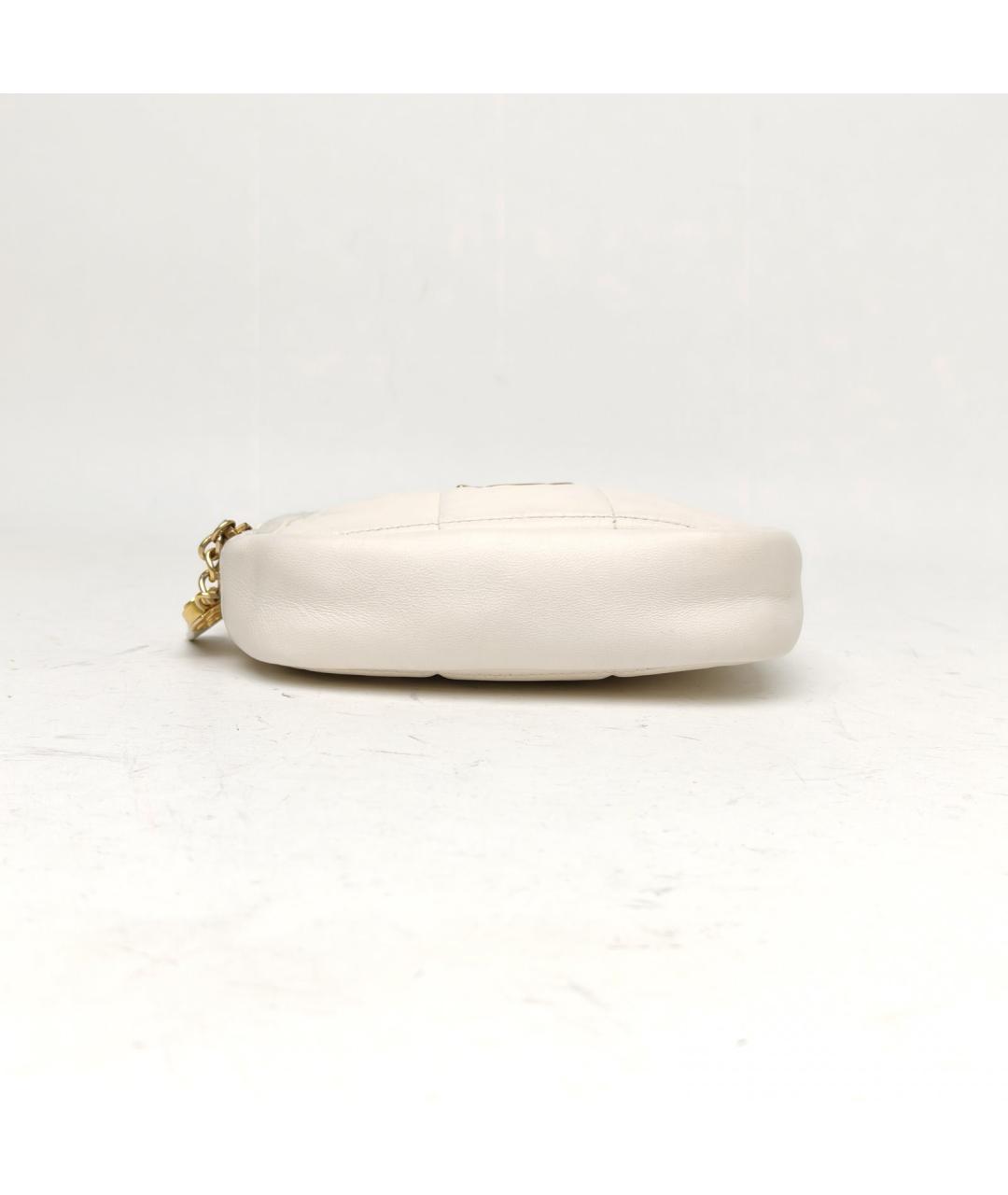 CHANEL Белая кожаная сумка через плечо, фото 6