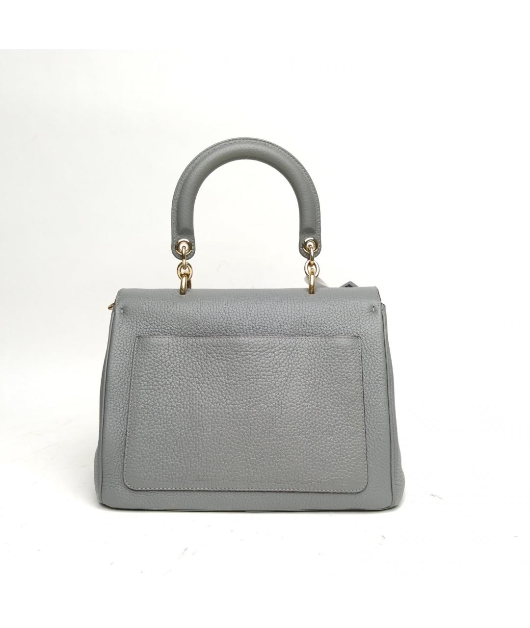 CHRISTIAN DIOR Голубая кожаная сумка через плечо, фото 3