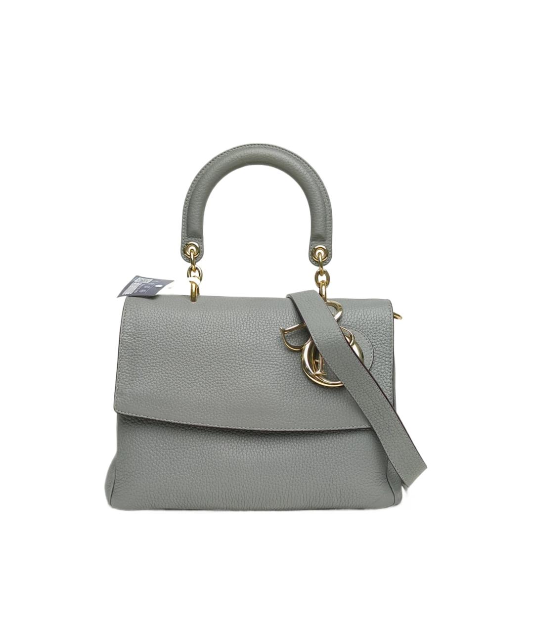 CHRISTIAN DIOR Голубая кожаная сумка через плечо, фото 1