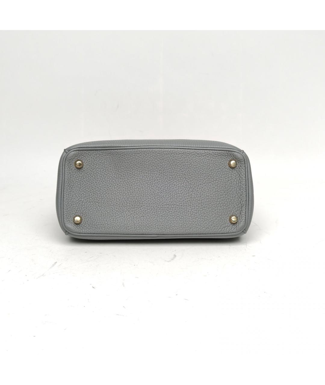 CHRISTIAN DIOR Голубая кожаная сумка через плечо, фото 5