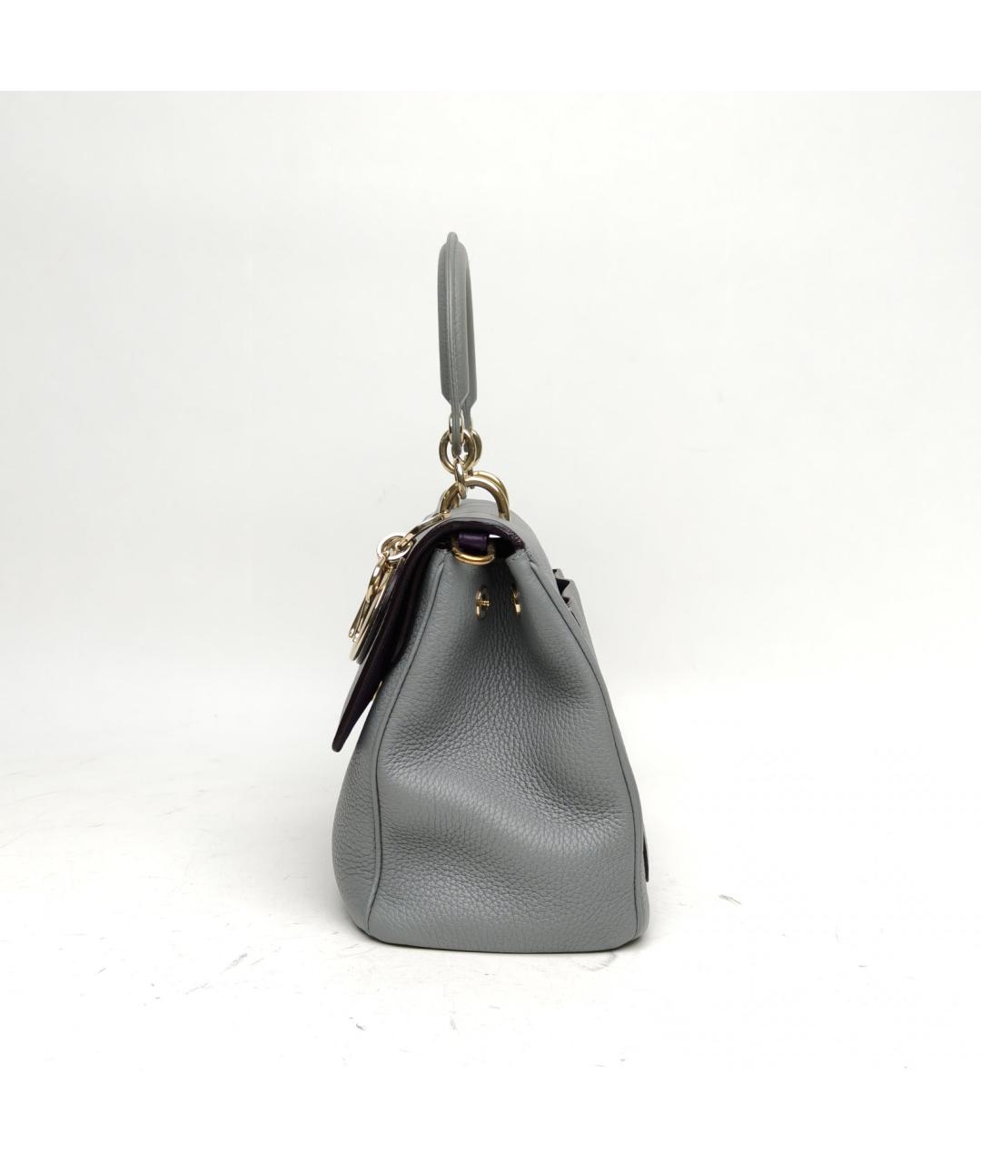 CHRISTIAN DIOR Голубая кожаная сумка через плечо, фото 2