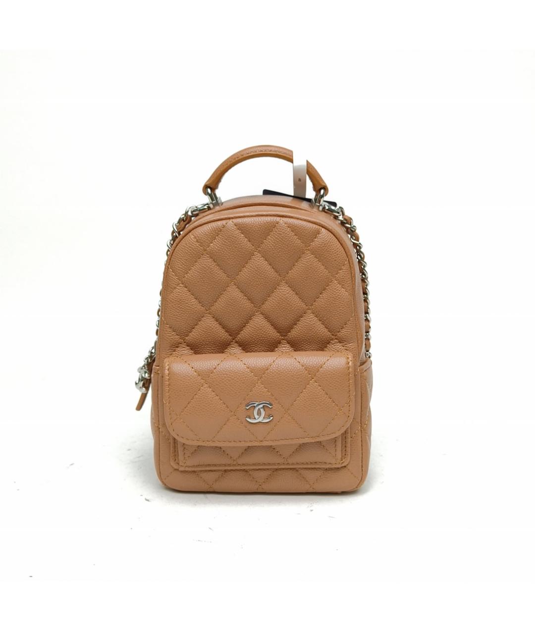CHANEL Коричневый кожаный рюкзак, фото 2