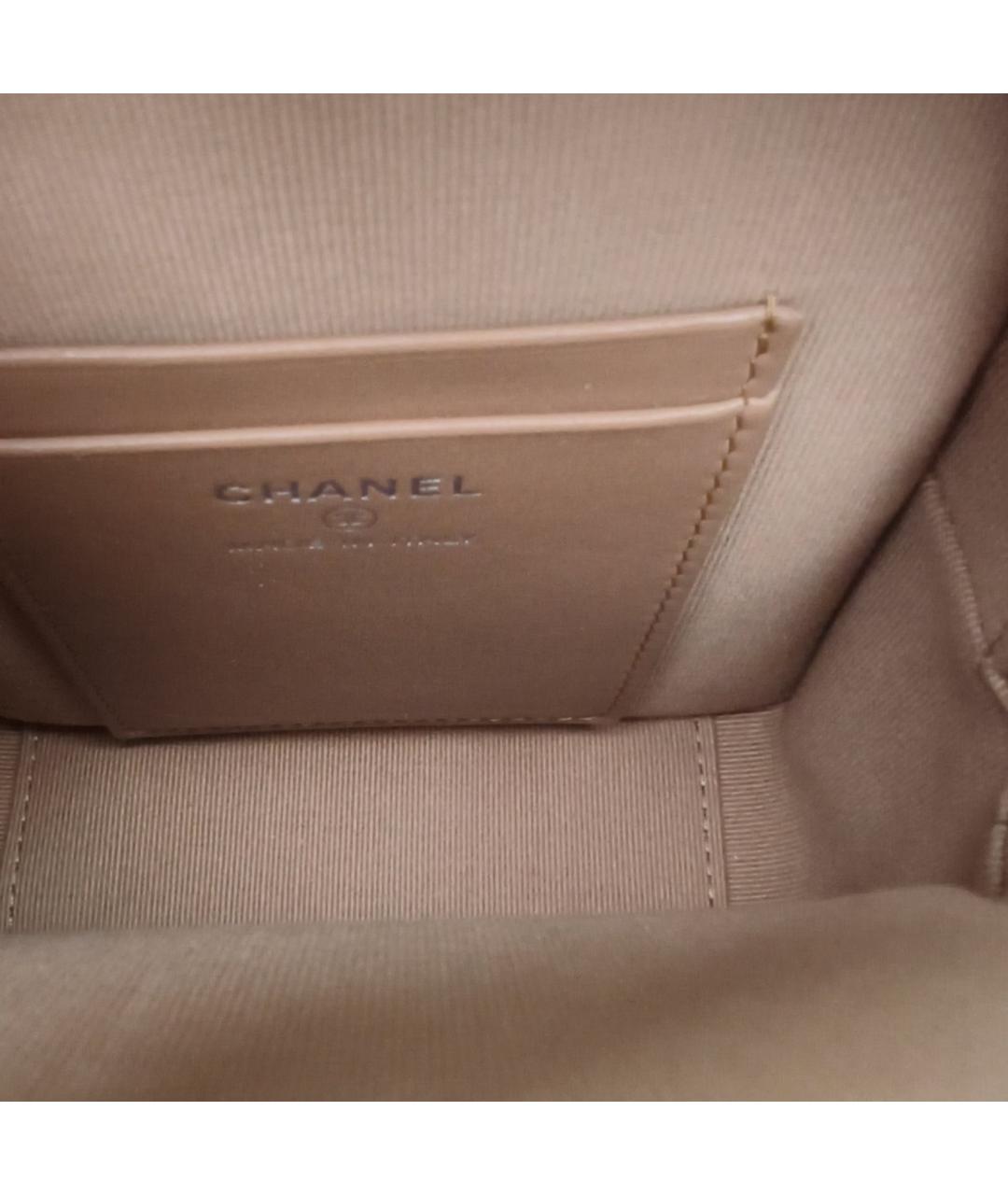 CHANEL Коричневый кожаный рюкзак, фото 8