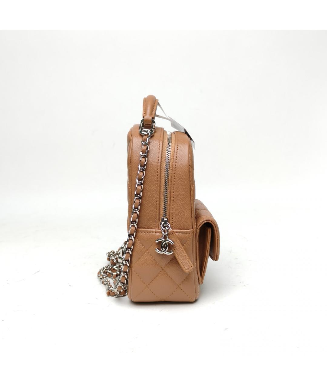 CHANEL Коричневый кожаный рюкзак, фото 5